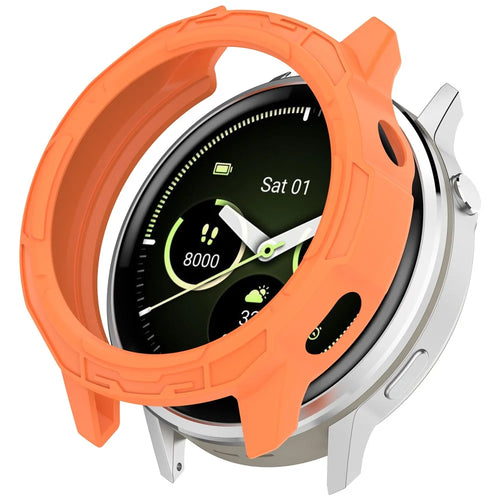 For Garmin Venu 4 41mm Watch Case Semi-Enclosed Armor TPU Shockproof Protective Cover - Orange - 1