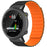 Replacement Strap for Garmin Forerunner 45S / Forerunner 45 / Swim 2 Magnetic Silicone Watch Band - Black+Orange - 3