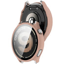 For Oppo Watch S Hard PC Watch Protective Case with Tempered Glass Film - Pink - 6