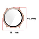 For Oppo Watch S Hard PC Watch Protective Case with Tempered Glass Film - Pink - 7