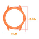 For Garmin Venu 4 45mm TPU Protective Case Hollow Design Shockproof Watch Cover - Orange - 7