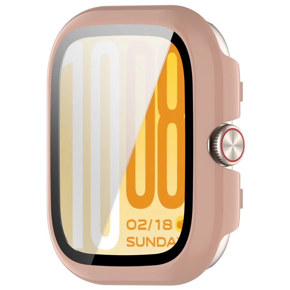 For vivo Watch GT 2 / iQOO Watch GT 2 Hard PC Watch Protective Case with Tempered Glass Film - Pink - 5