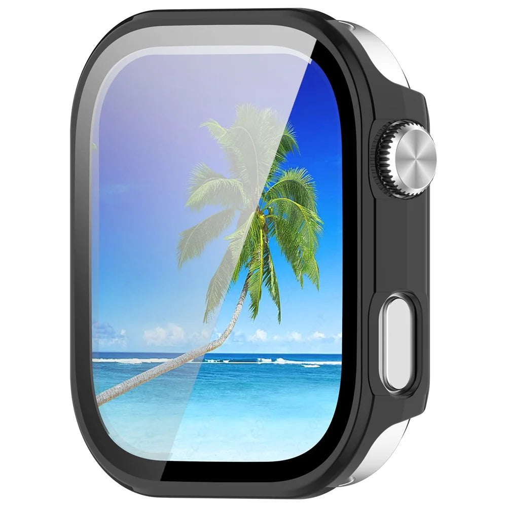 For Xiaomi Redmi Watch 6 Hard PC Watch Protective Case with Tempered Glass Film - Black - 5