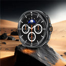 For Samsung Galaxy Watch8 40mm Case Transfer to Samsung Galaxy Watch8 Classic 46mm Gear Pattern Zinc Alloy + PC Watch Protective Cover - Black + White - 5