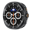 For Samsung Galaxy Watch8 44mm Case Transfer to Samsung Galaxy Watch8 Classic 46mm Gear Pattern Zinc Alloy + PC Watch Protective Cover - Black + White - 3