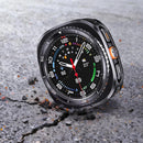 For Samsung Galaxy Watch Ultra (2025) 47mm / Ultra 47mm Case Transfer to Samsung Galaxy Watch8 Classic 46mm Gear Pattern Zinc Alloy + PC Watch Protective Cover - Black + White - 6