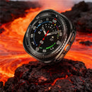 For Samsung Galaxy Watch Ultra (2025) 47mm / Ultra 47mm Case Transfer to Samsung Galaxy Watch8 Classic 46mm Gear Pattern Zinc Alloy + PC Watch Protective Cover - Black + White - 7