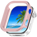 For Xiaomi Redmi Watch 6 Hard PC Watch Case Scratch-Resistant Hollow Protective Cover - Rose Pink - 1