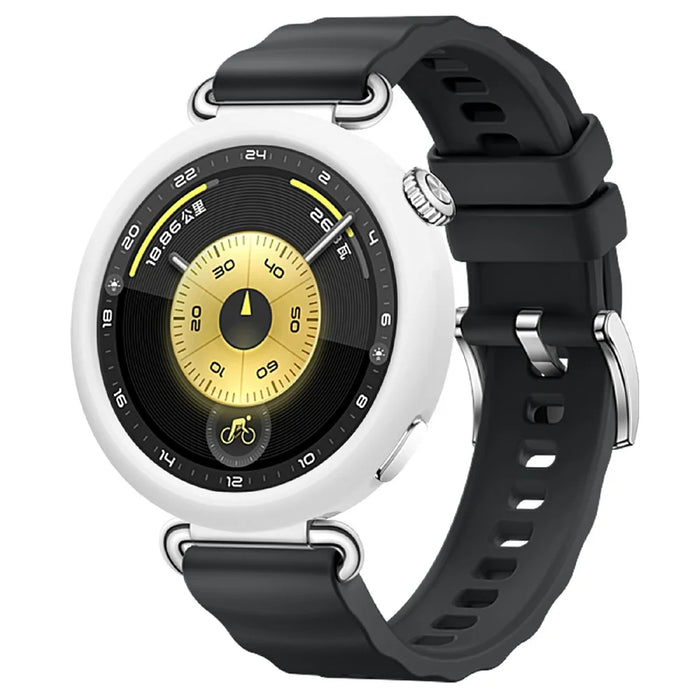 For Huawei Watch GT 6 41mm Watch Protective Case Shockproof Scratch Resistant Silicone Cover - White - 3