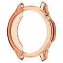 For Oppo Watch S Protective Watch Case TPU Hollow Cover - Transparent Orange - 1