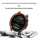 For Oppo Watch S Protective Watch Case TPU Hollow Cover - Transparent Orange - 3
