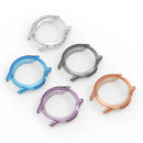 For Oppo Watch S Protective Watch Case TPU Hollow Cover - Transparent Orange - 4