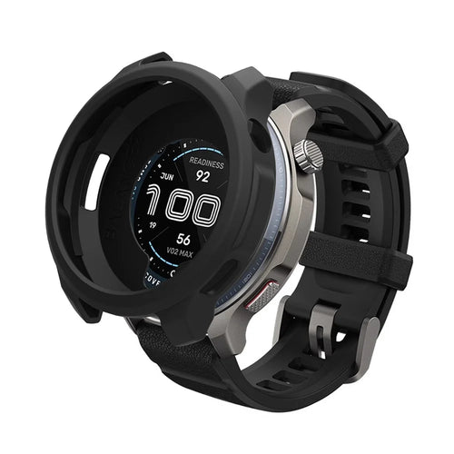 For Huami Amazfit Balance 2 Watch Protective Case Shockproof Scratch Resistant Silicone Cover - Black - 1