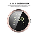 ENKAY HAT PRINCE For Google Pixel Watch 4 41mm Watch Case   Rubberized Hard PC Cover with Tempered Glass - White - 3