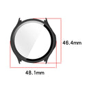 ENKAY HAT PRINCE For Oppo Watch S Watch Case   Rubberized Hard PC Cover with Tempered Glass - Pink - 7