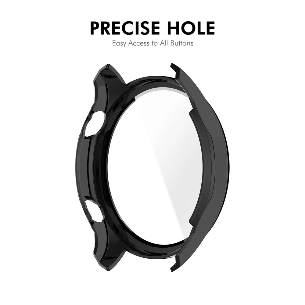 ENKAY HAT PRINCE For Honor Watch 5 Pro Watch Case   Rubberized Hard PC Cover with Tempered Glass - Pink - 6