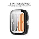 ENKAY HAT PRINCE For Honor Watch X5 Watch Case   Rubberized Hard PC Cover with Tempered Glass - Dark Blue - 3