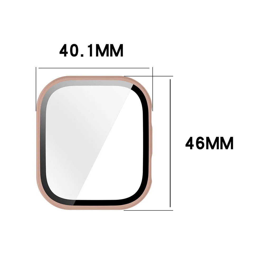 ENKAY HAT PRINCE For Xiaomi Redmi Watch 6 Watch Case   Rubberized Hard PC Cover with Tempered Glass - Pink - 7