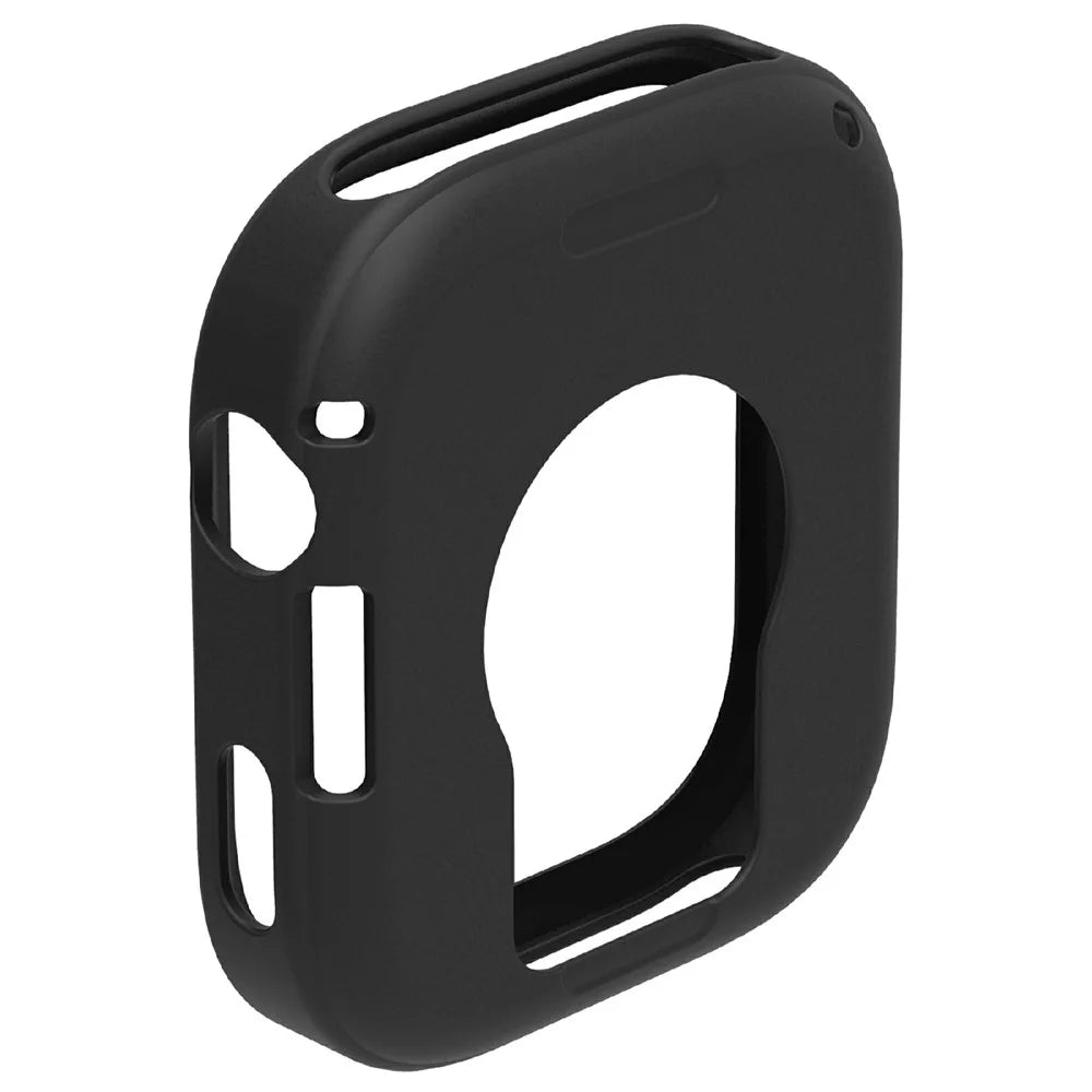 For Xiaomi Redmi Watch 6 Watch Case Soft Silicone Hollow Watch Frame Cover - Black - 2