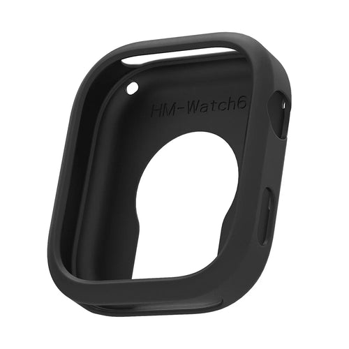 Watch Case For Xiaomi Redmi Watch 6 Soft Silicone Protective Cover - Black - 1