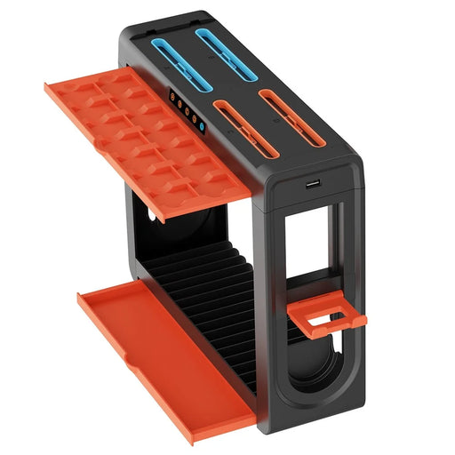 IPEGA PG-SW2027 Charging Dock for Nintendo Switch  /  Switch 2 Storage Holder Charging Stand with 8 Slot Controller Charger  /  USB Port  /  Game Card Slots - 2