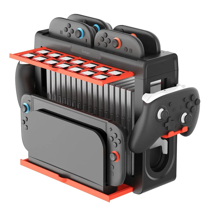 IPEGA PG-SW2027W Multi-Function Storage Stand for Nintendo Switch 2 Pro Controller Joypad Organizer / Game Card Holder - 1