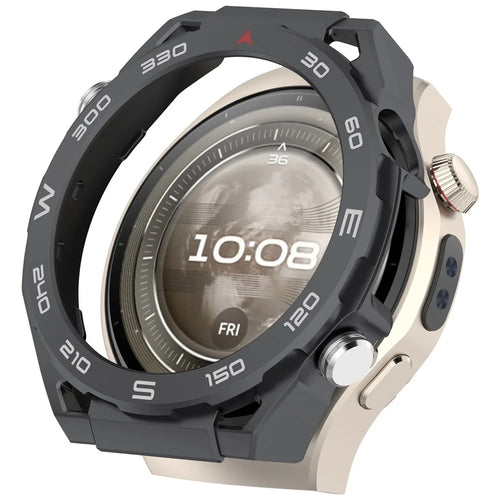 For Huawei Watch 5 46mm Protective Case High-End Anti-Drop PC Watch Frame - Black - 1