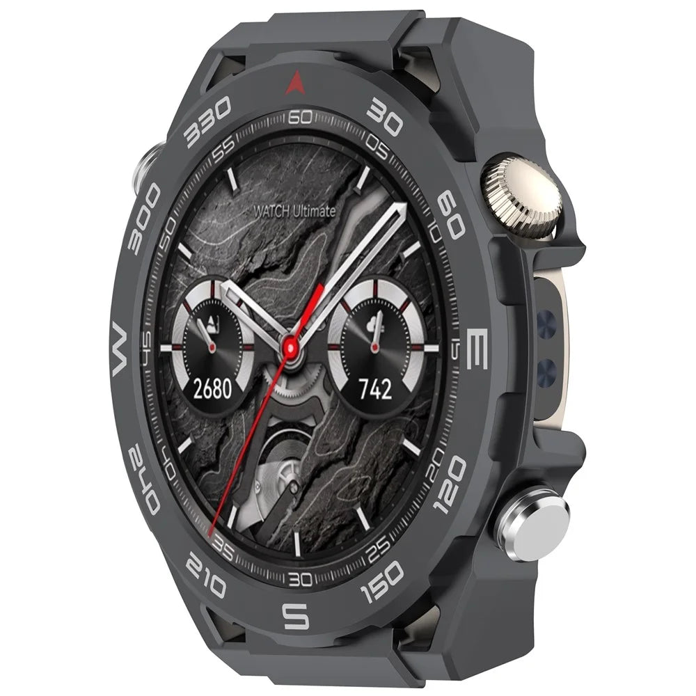 For Huawei Watch 5 46mm Protective Case High-End Anti-Drop PC Watch Frame - Black - 2