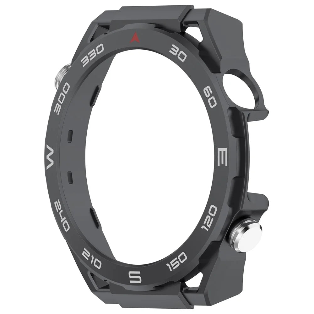 For Huawei Watch 5 46mm Protective Case High-End Anti-Drop PC Watch Frame - Black - 4