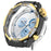 For Huawei Watch GT 5 46mm Case Hollow Design Hard PC Protective Cover Scratch Resistant - Black / Gold - 1