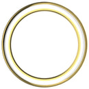 For Huawei Watch GT 6 41mm / 5 41mm Half Coverage Hollow-Out Protective Frame PC Watch Case - Gold / White - 6