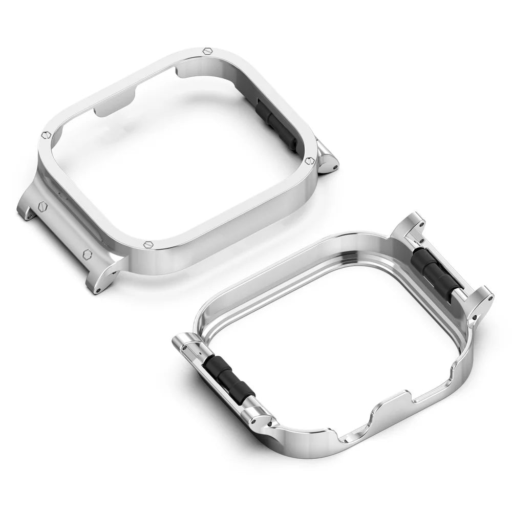 For Xiaomi Redmi Watch 6 Metal Watch Case Lightweight Smart Watch Protector (20MM Inner Diameter) - Silver - 2
