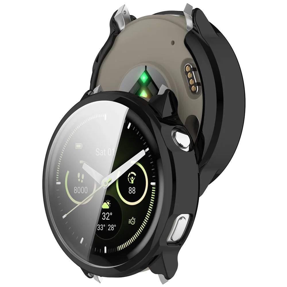 For Garmin Venu 4 41mm TPU Watch Case Full Coverage Protective Cover - Black - 3