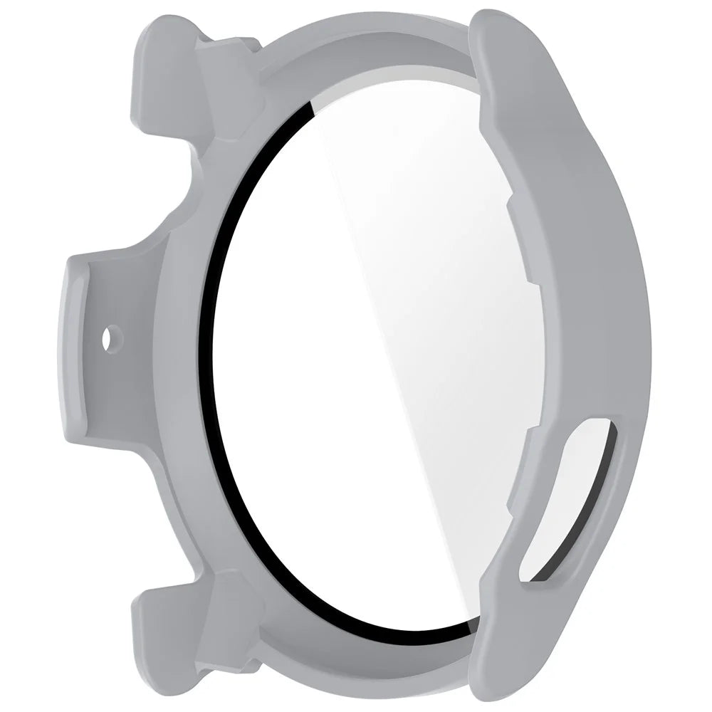 For Coros Pace 4 Case Hard PC Watch Protective Cover with Tempered Glass Film - Matte Grey - 5