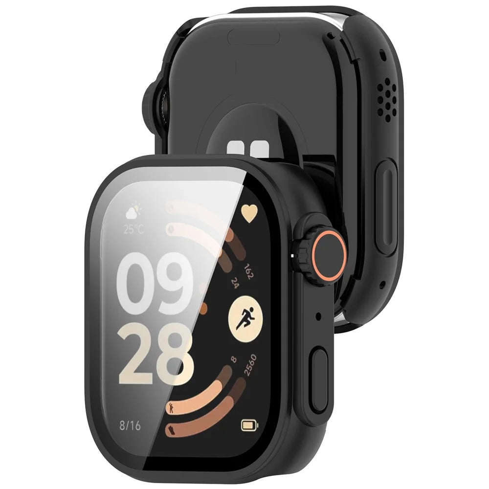 For Xiaomi Redmi Watch 6 Integrated Watch Case Transfer to Ultra Hard PC Full Covering Watch Protector - Black - 6