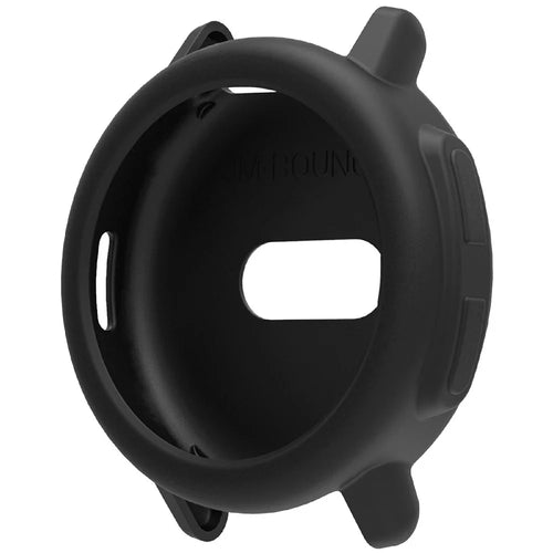 For Garmin Bounce 2 Watch Protective Case Shockproof Scratch Resistant Silicone Cover - Black - 1
