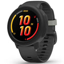 For Garmin Bounce 2 Watch Protective Case Shockproof Scratch Resistant Silicone Cover - Black - 2