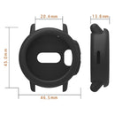 For Garmin Bounce 2 Watch Protective Case Shockproof Scratch Resistant Silicone Cover - Black - 4