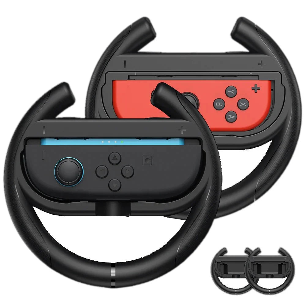 EASYSMX A01 For Nintendo Switch 2  /  Switch Left and Right Joy-Con Controller Holder Racing Steering Wheel Grip Handle - 1