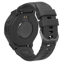 For Huami Amazfit T-Rex 3 Pro 44mm Watch Case Soft Silicone Hollow Watch Frame Cover - Black - 3