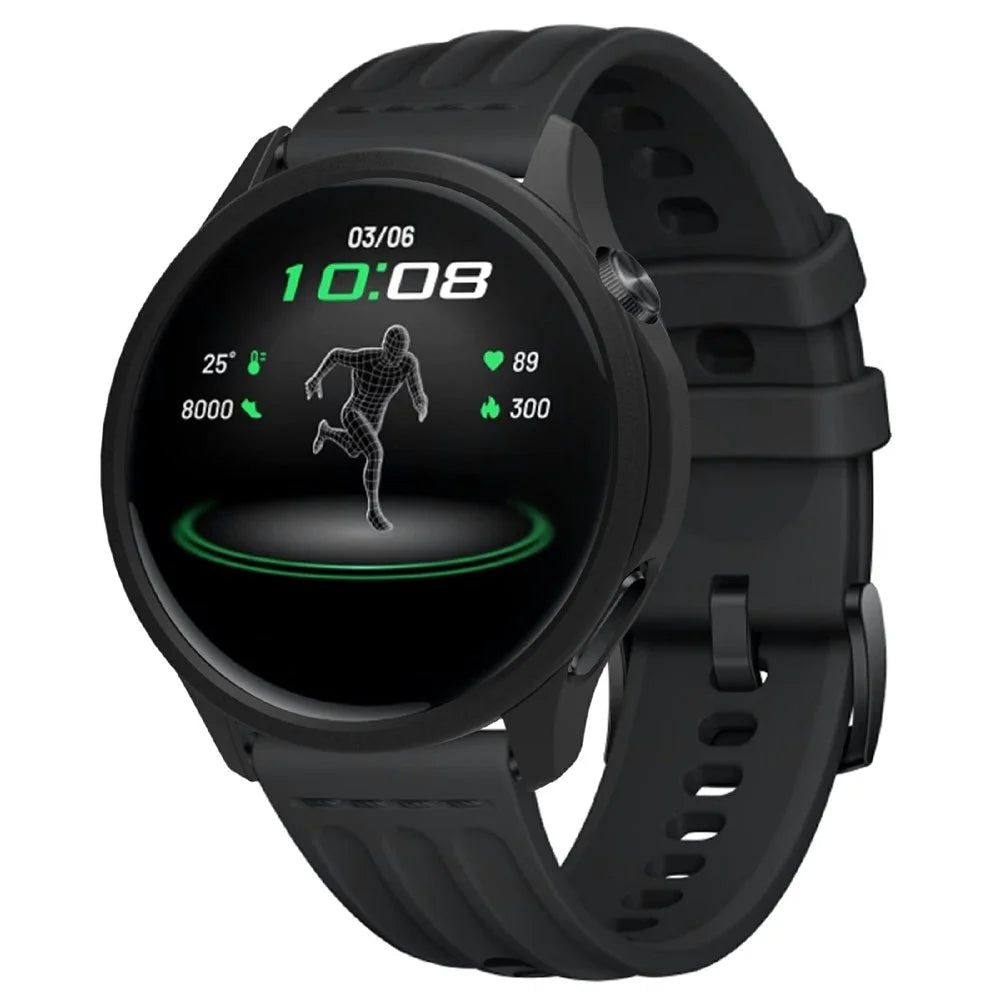 For Oppo Watch S Case Soft Silicone Hollow Watch Frame Cover - Black - 2