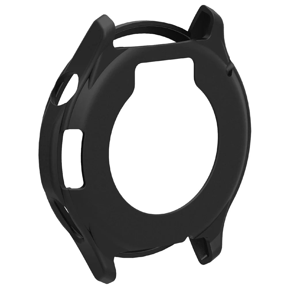 For Oppo Watch S Case Soft Silicone Hollow Watch Frame Cover - Black - 3