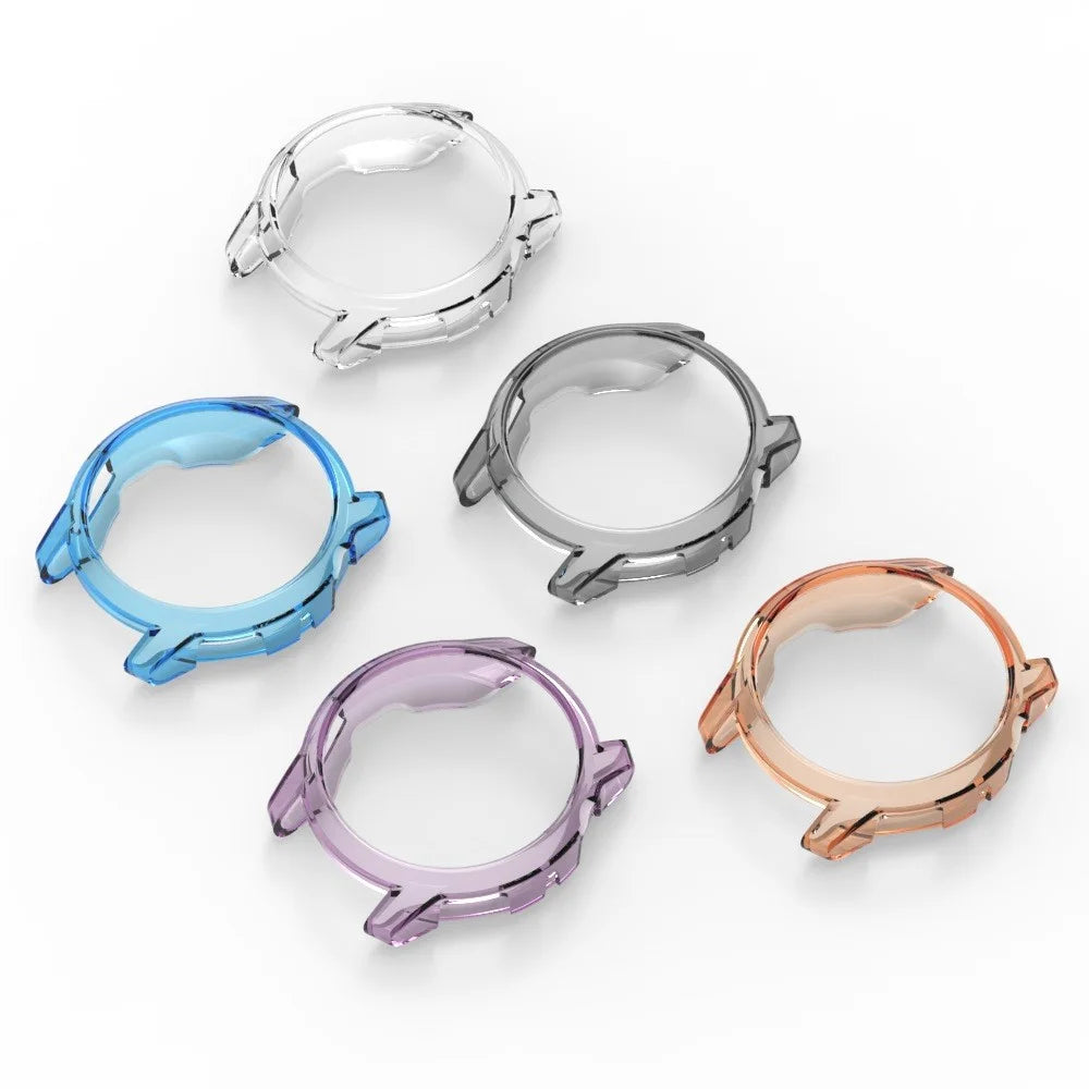 For Coros Pace 4 Protective Watch Case Soft TPU Hollow Out Cover - Transparent Blue - 4