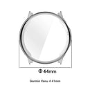 ENKAY HAT PRINCE For Garmin Venu 4 41mm TPU Watch Case   Electroplating Watch Cover with Screen Protector - Black - 7