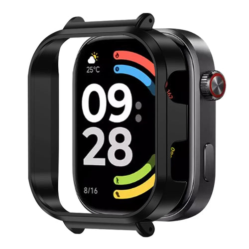 For Xiaomi Redmi Watch 6 Watch Case Hollow PC Watch Protective Cover - Black - 1