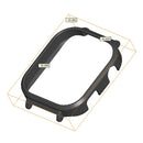 For Xiaomi Redmi Watch 6 Watch Case Hollow PC Watch Protective Cover - Black - 7
