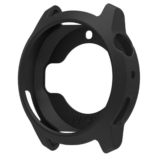For Coros Pace 4 Watch Case Soft Silicone Hollow Watch Frame Cover - Black - 1