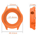 For Honor Watch 5 Pro Watch Case Soft Silicone Hollow Watch Frame Cover - Orange - 4