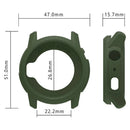 For Coros Apex 4 42mm Watch Case Soft Silicone Hollow Watch Frame Cover - Black - 4