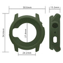 For Coros Apex 4 46mm Watch Case Soft Silicone Hollow Watch Frame Cover - Black - 4